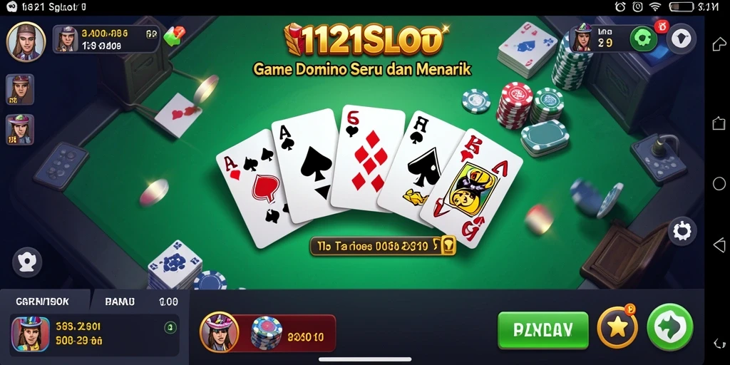 Tampilan screenshot dari gameplay seru 1121SLOT yang menampilkan dominos.