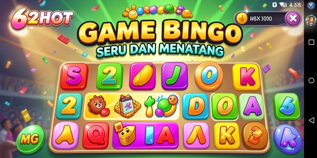 Tampilan gameplay seru 62HOT dengan suasana Bingo yang mengasyikkan.