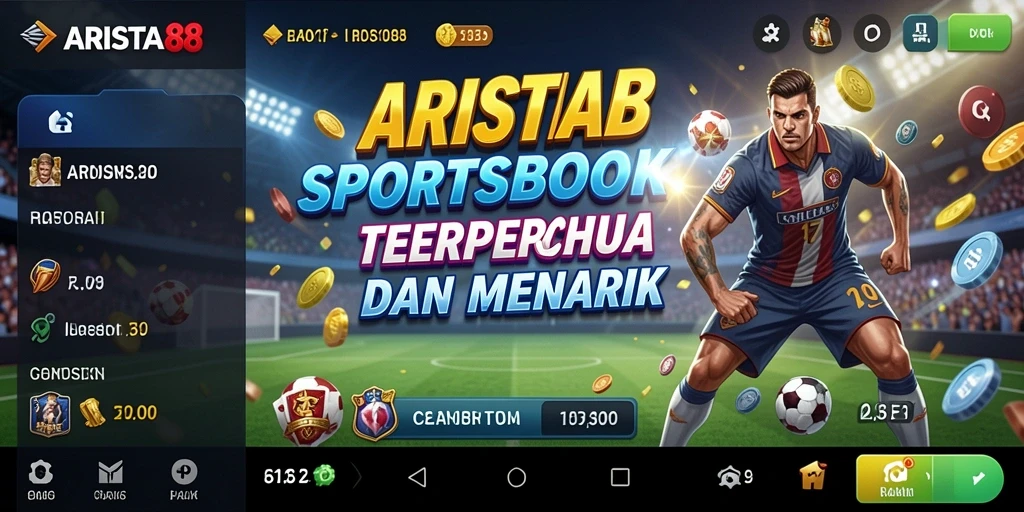 Tampilan gameplay ARISTA88 yang dinamis dan seru dalam taruhan olahraga.
