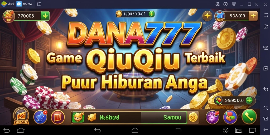 Tangkapan layar utama DANA777 menampilkan aksi seru dalam permainan QiuQiu.