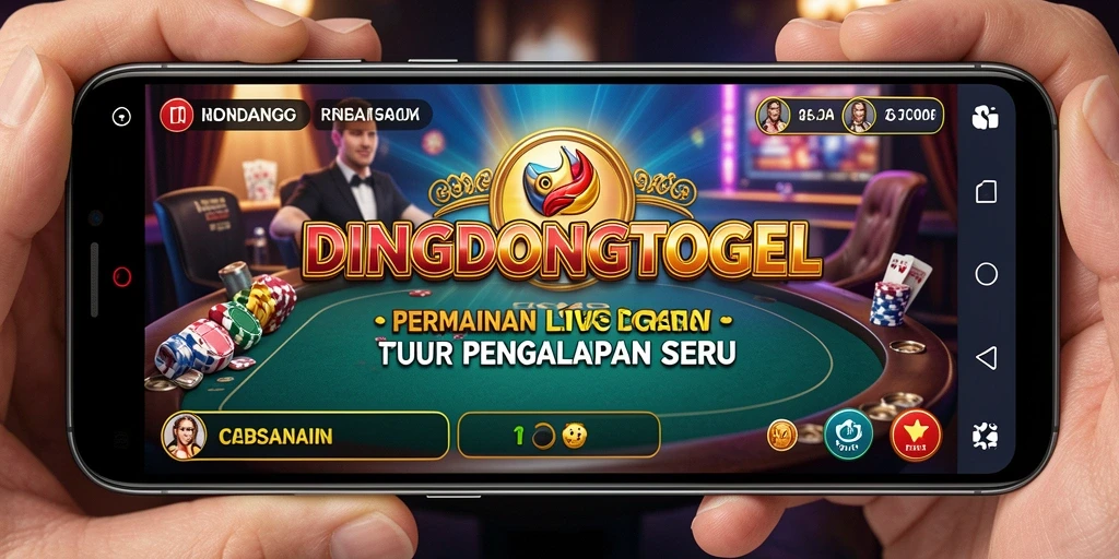 Screenshot gameplay DINGDONGTOGEL yang menampilkan suasana permainan Live Casino yang mengasyikkan.