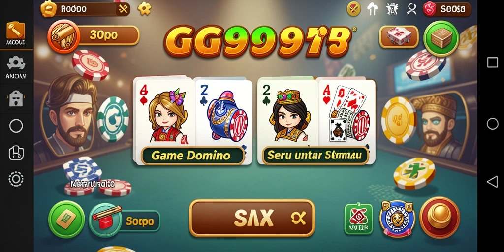 Screenshot gameplay GG999 menampilkan momen seru permainan domino.