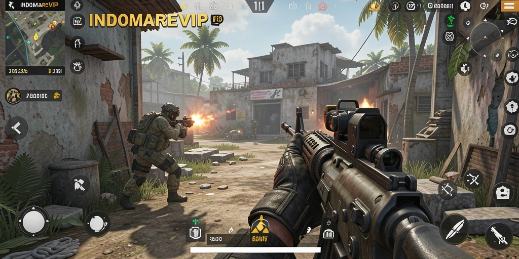Tangkapan layar gameplay seru <strong>INDOMAREVIP</strong> saat pertempuran sengit.