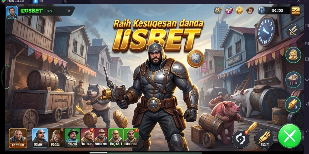 Tangkapan layar utama IOSBET yang menunjukkan gameplay Tycoon yang seru.
