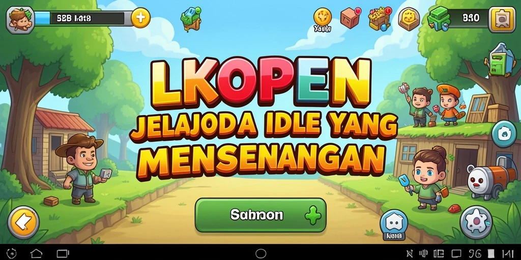 Tangkapan layar utama LKOPEN menunjukkan gameplay menyenangkan dalam kategori Idle.