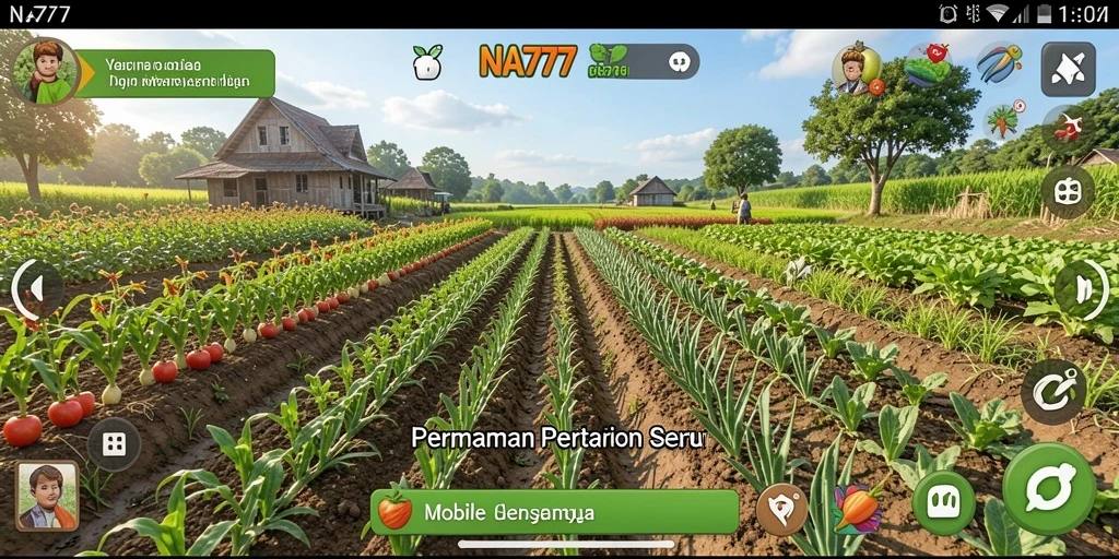 Screenshot utama NA777 menunjukkan gameplay pertanian yang menarik.