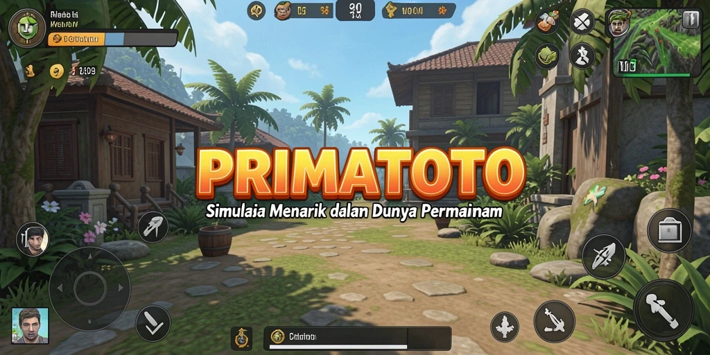 Tampilan menarik dari gameplay PRIMATOTO yang menyajikan simulasi yang unik.