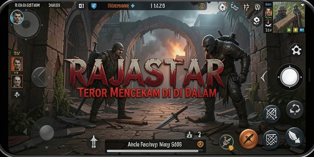 Tangkapan layar RAJASTAR dengan gameplay menyeramkan yang memikat.