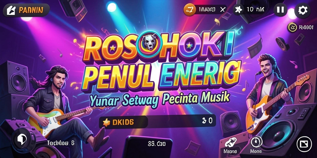 Screenshot menunjukkan gameplay menarik dari ROSOHOKI dengan interaksi musik.