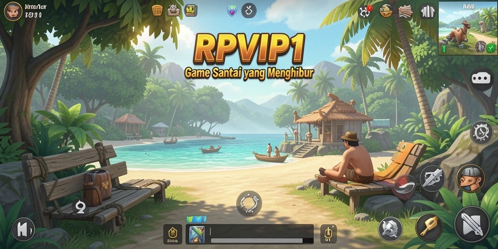 Screenshot RPVIP1 menampilkan gameplay santai dan menyenangkan.