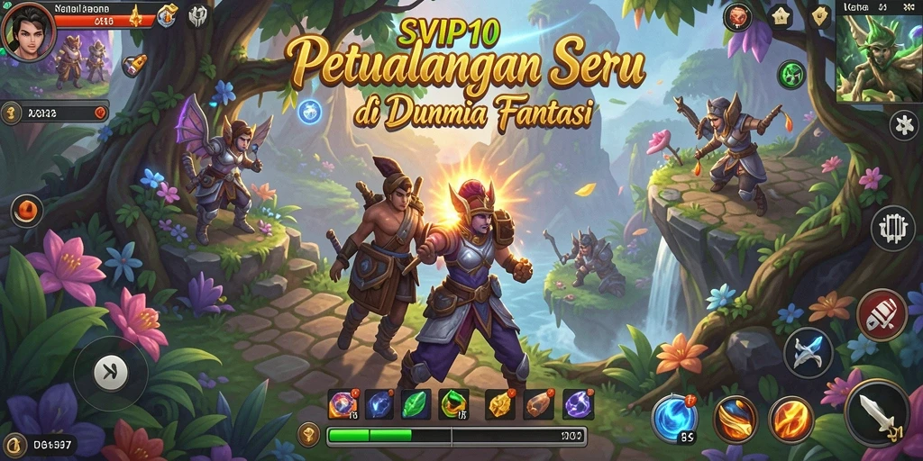 Tangkapan layar SVIP10 menunjukkan petualangan menegangkan di dunia fantastis.